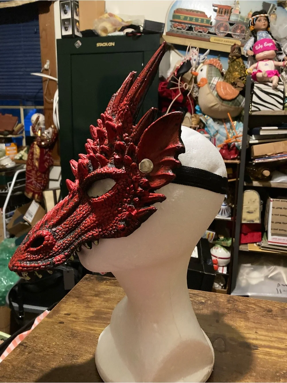 PU Foam 3D dragon mask